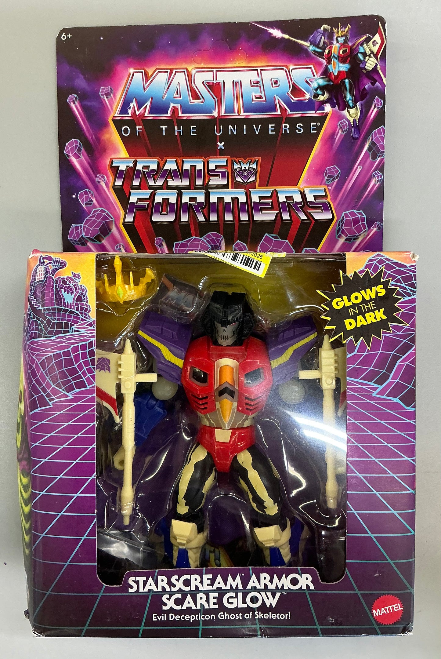 Masters of the universe origins & transformers starscream armor scare glow action figure