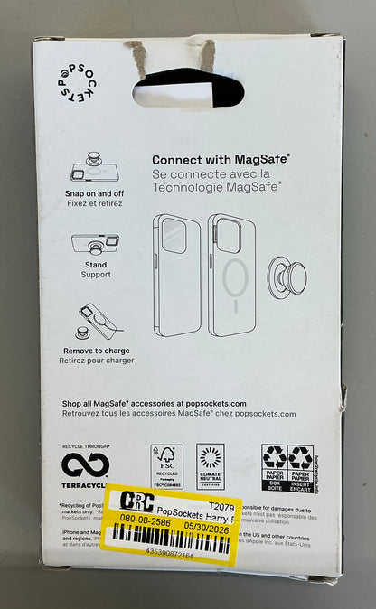 Popsockets Harry Potter magnetic cell phone grip with MagSafe adapter ring - There’s Only Power - OPEN BOX