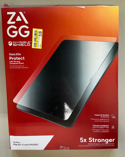 ZAGG InvisibleShield iPad Air 10.9” / iPad Air 11” (M3/M2) glass elite screen protector - OPEN BOX