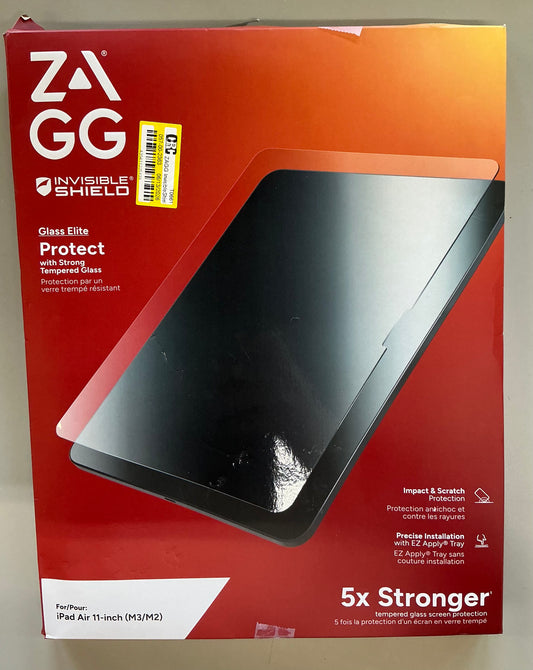 ZAGG InvisibleShield iPad Air 10.9” / iPad Air 11” (M3/M2) glass elite screen protector - OPEN BOX