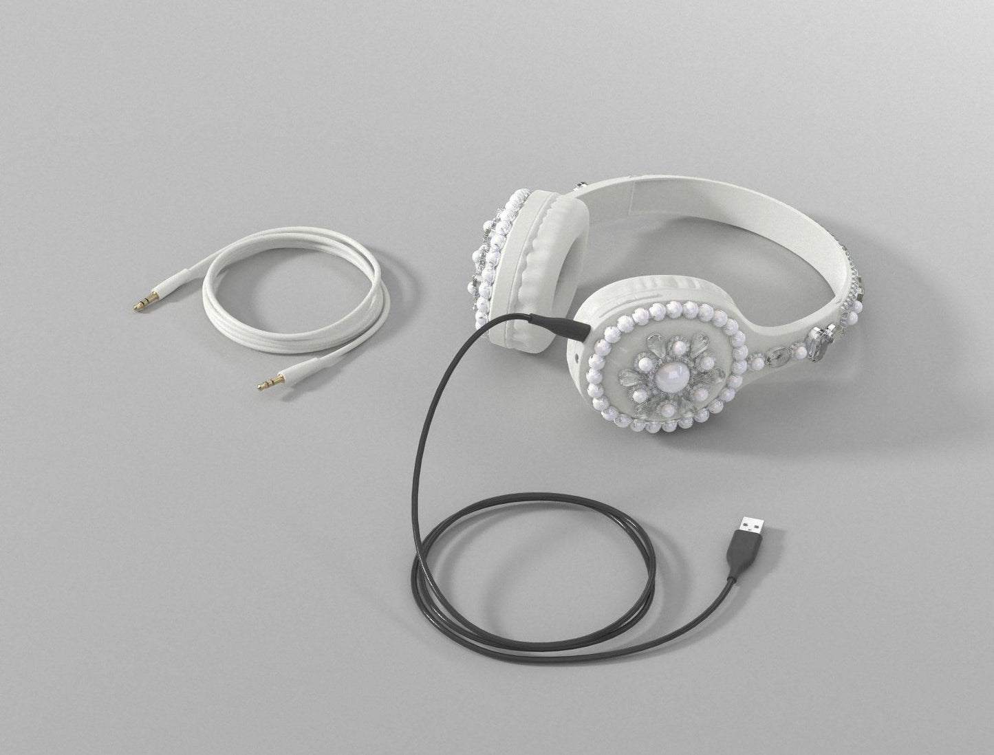 Embellishment wireless on-ear headphones