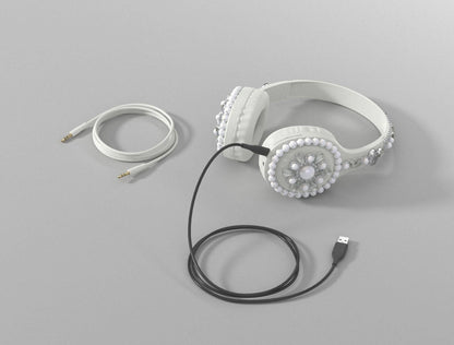 Embellishment wireless on-ear headphones