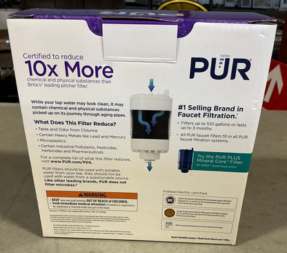 PUR faucet mount water filtration system