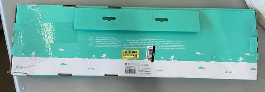Wood kids’ shelf with metal brackets - blue - OPEN BOX