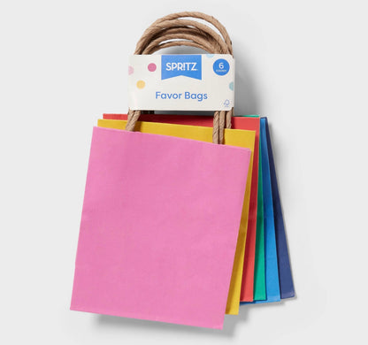 Multicolor Party Favor Bags.