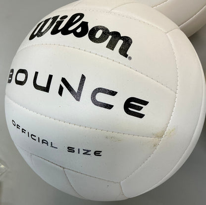 Wilson bounce indoor volleyball: rubber shell, butyl bladder - AS IS - SOME COSMETIC FLAWS