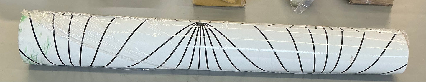 Vicente diamond vector 33” L x 20.9” W wallpaper roll color ebony/eggsshell(clearance)