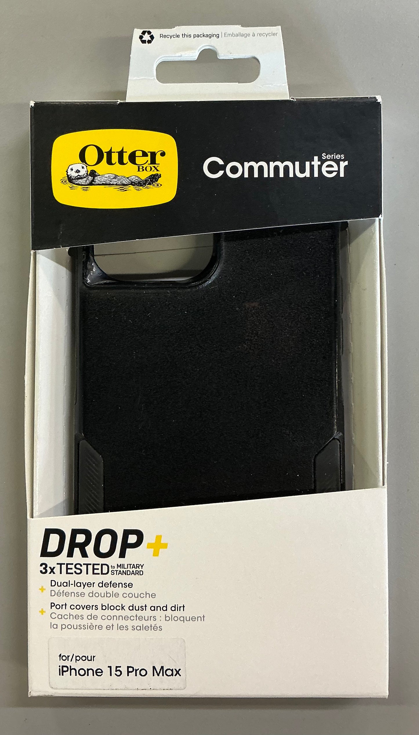 OtterBox iPhone 15 Pro Max commuter series case - black