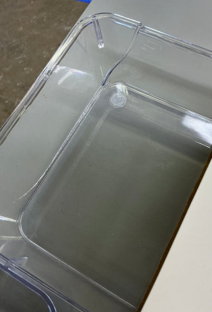 THRIFTY 70 - 6 compartment plastic drawer organizer - AS IS - CRACKED (see pictures) - FINAL SALE - NO RETURNS
