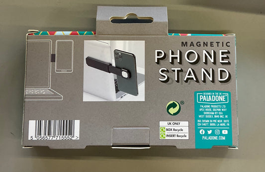 Paladone magnetic phone stand, a side mount holder for extending screens on desktop computers or laptops