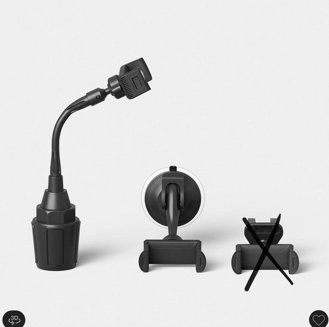 Car phone mount - AS IS - OPEN BOX - MISSING AIR VENT MOUNT