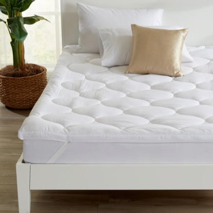 Full-size quilted down alternative mattress topper 2”-54in x 75in