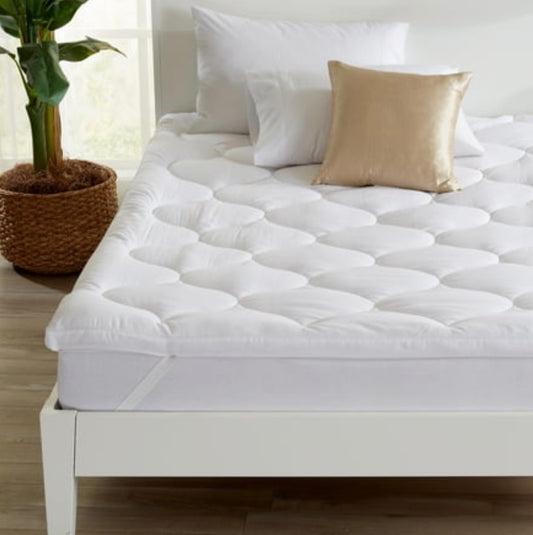 Full-size quilted down alternative mattress topper 2”-54in x 75in