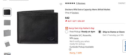 Dockers leather wallet