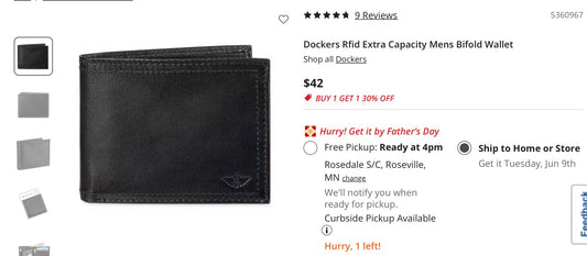 Dockers leather wallet