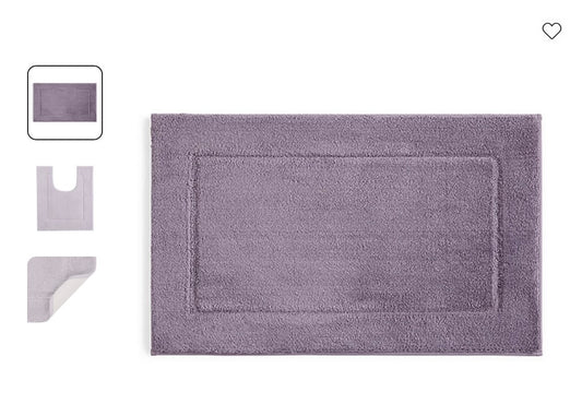 Liz Claiborne Signature Ultra Plush Bath Rug - Sweet Lavender - 24”X17”
