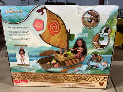 Disney Moana Moana’s ocean voyager canoe - OPEN/DAMAGED BOX