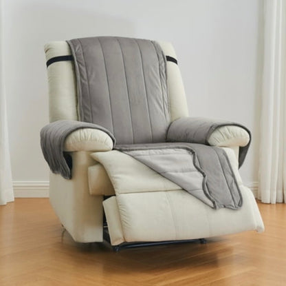 Linery Velvet Furniture Protector Recliner Slipcover 79 in x 68 in
