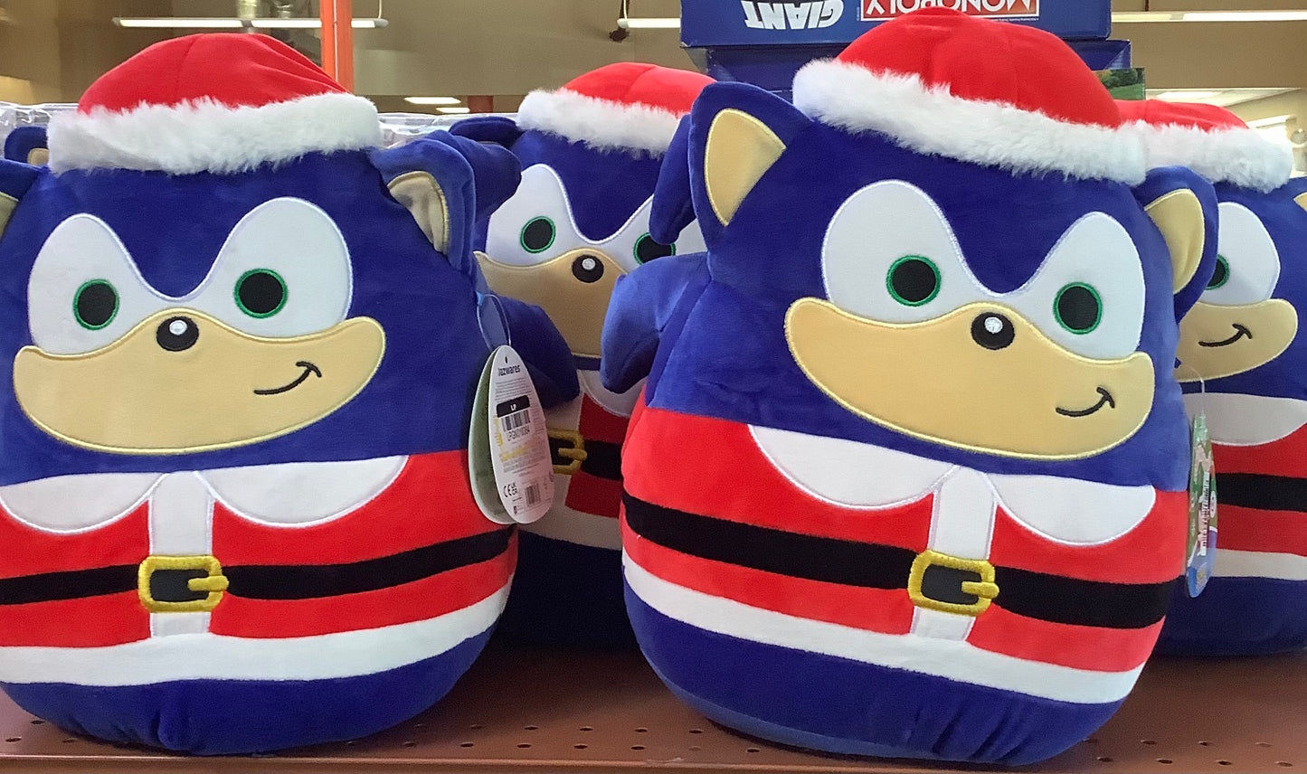 Squishmallows Sonic Santa 12" Plush Limited Holiday Edition 43166
