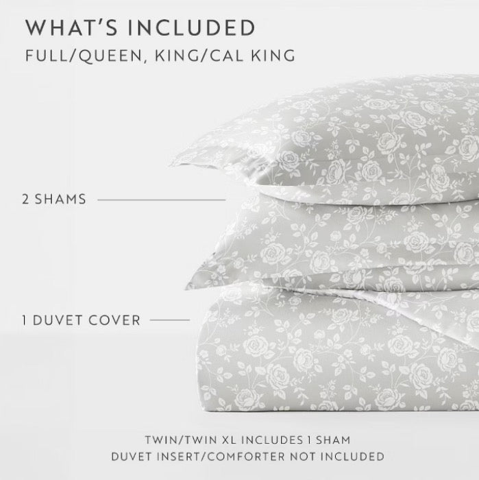 Casual Comfort Premium Ultra Soft 3 Pieces Duvet Cover Set Full/Queen