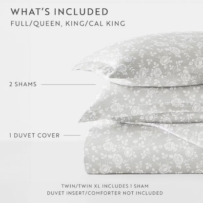 Casual Comfort Premium Ultra Soft 3 Pieces Duvet Cover Set Full/Queen