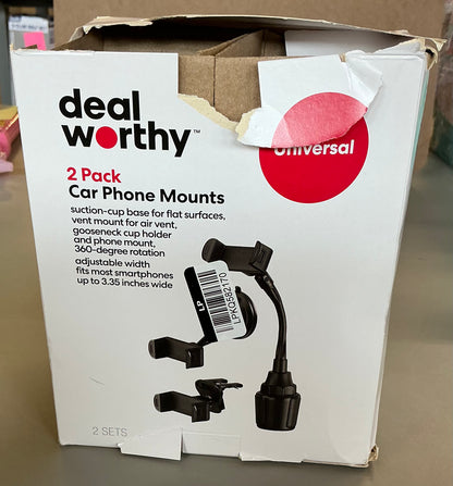 Car mount matte finish - AS IS - ONLY 1 SET - MISSING AIR VENT MOUNT - OPEN BOX