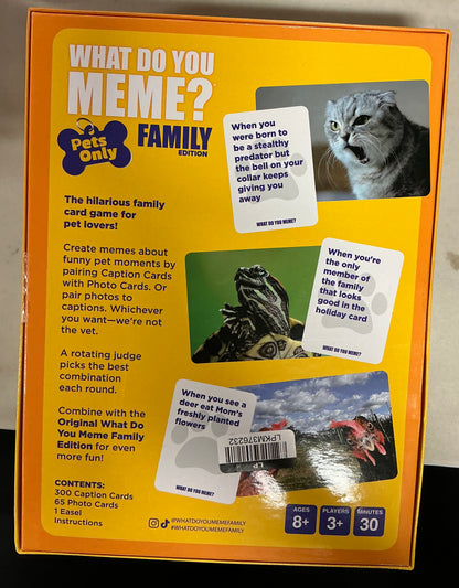 What do you meme? Family edition pets only