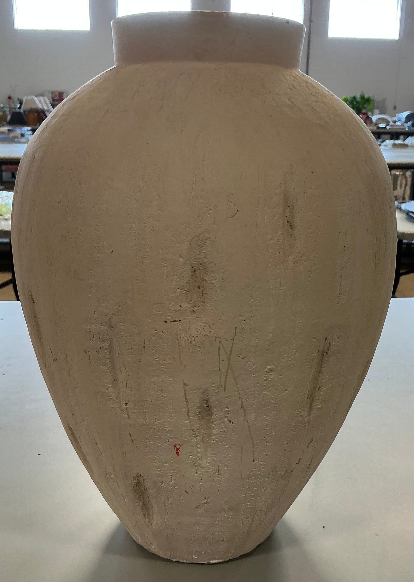 XL rustic ceramic vase - AS IS - COSMETIC FLAWS - PICK UP ONLY