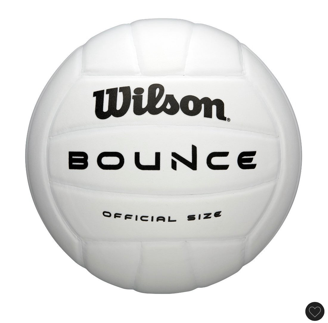 Wilson bounce indoor volleyball: rubber shell, butyl bladder - AS IS - SOME COSMETIC FLAWS