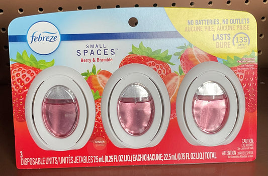 Febreze Berry & Bramble Bathroom Air Freshener - 3ct