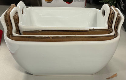 Denmark 3-pc. Stoneware Serving Bowl Included: 1 8 1/2 Inch Bowl(s), 1 6 5/8 Inch Bowl(s), 1 7 1/2 Inch Bowl(s)