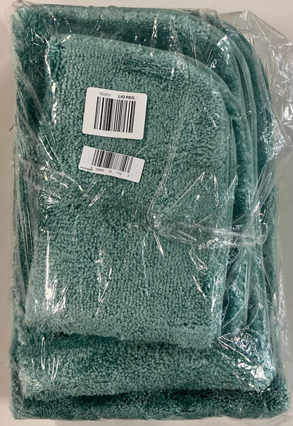 Garland Rug 3 Pieces Traditional Bath Rug Set-Included(1 17”x24” Bath Rug,1 21”x34” Bath Rug and 1 24”x40” Bath Rug)-Sea Foam Green