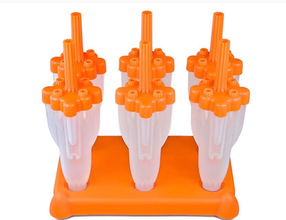 Tovolo Rocket Pop Molds set of 6 in orange