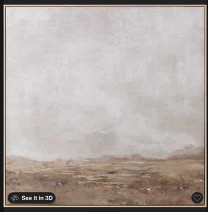 THRIFTY 70 - 36x36” plains framed wall canvases, beige frame - AS IS - DAMAGES - FINAL SALE - NO RETURNS - PICK UP ONLY