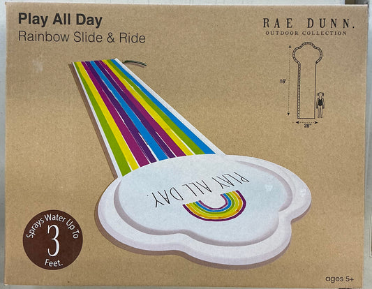 Float 16ft Rainbow Slide and Ride Splash Pad by Rae Dunn