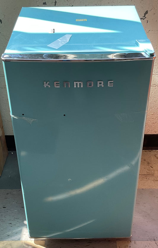 THRIFTY 70- Kenmore 3.3 cu ft retro fridge - blue