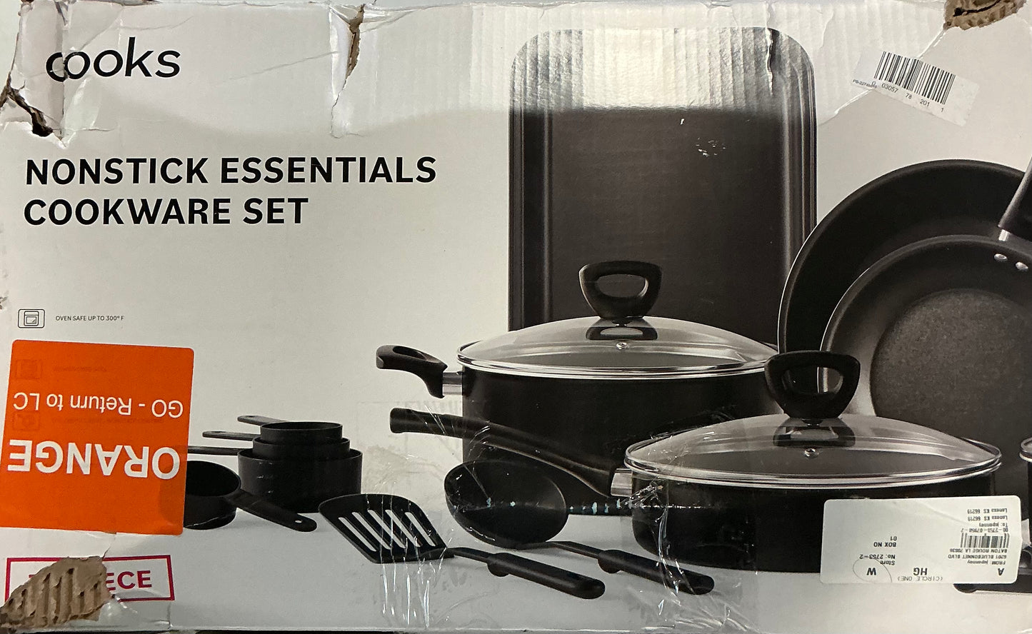Cooks 30 piece nonstick essentials cookware set