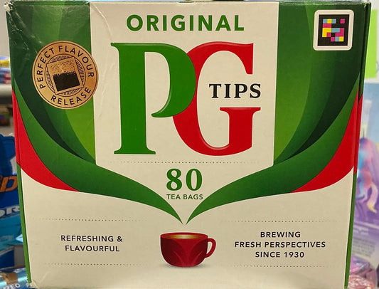 PG Tips Black Tea Bags, 80-Count Boxes