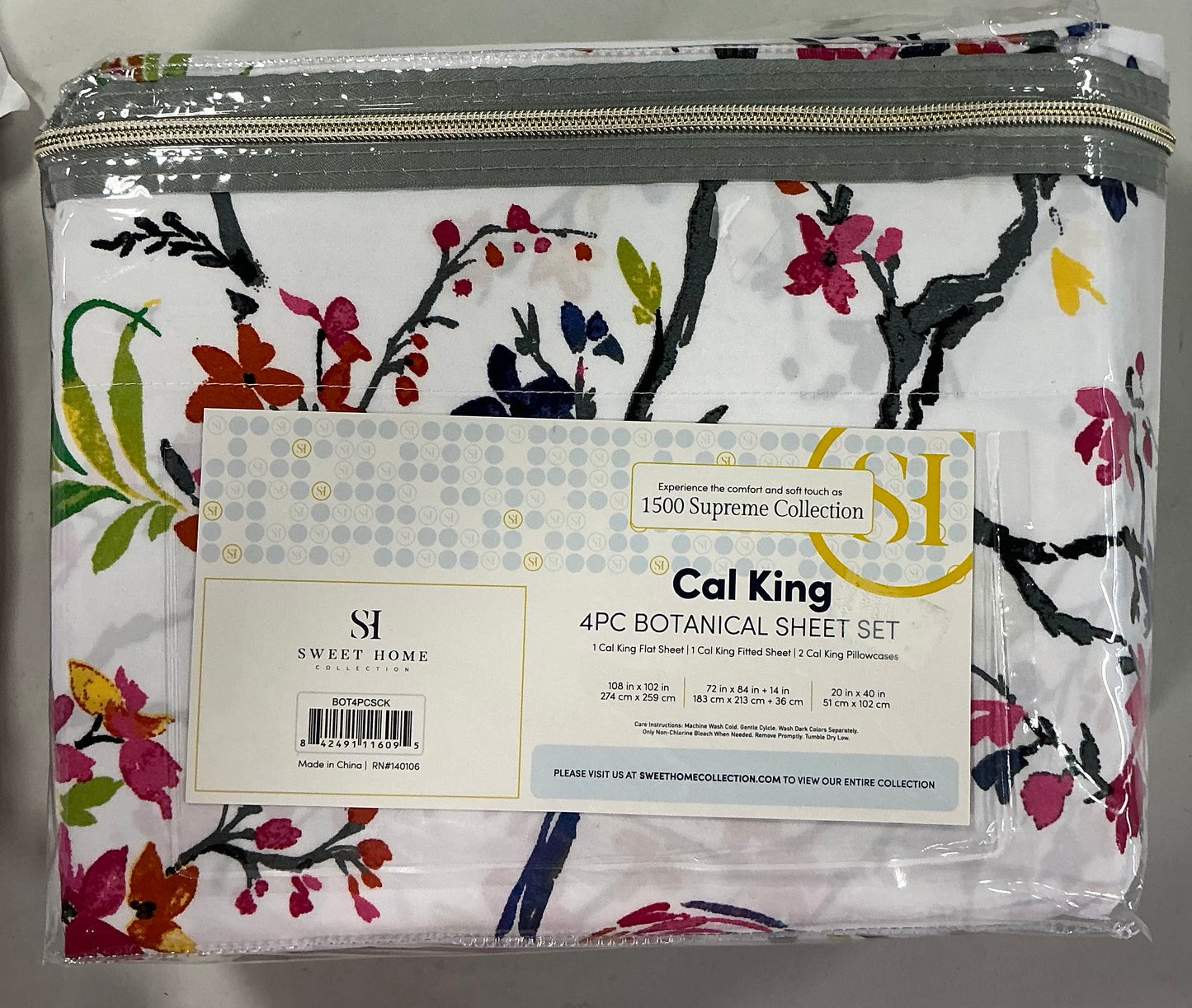 1500 Supreme Collection Extra Soft Botanical Bright Whimsical Watercolor Patt