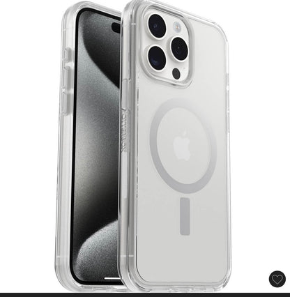 Otterbox iPhone 15 Pro Max symmetry series clear case with MagSafe
