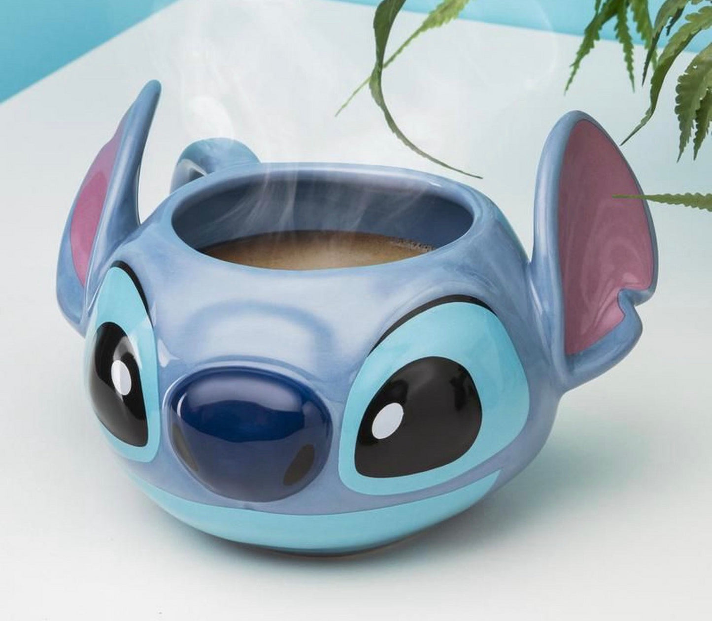 Disney Stitch shaped ceramic mug in its original packaging