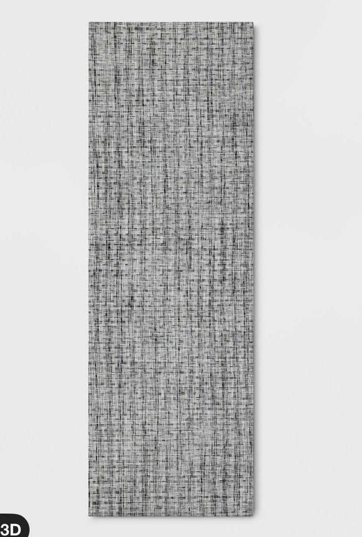 1’8”x5’ flat kitchen runner vinyl woven