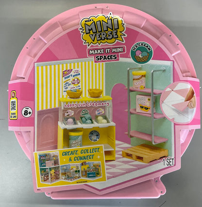 MGA’S miniverse make it mini spaces ice cream shop, building set - OPEN/DAMAGED PACKAGE