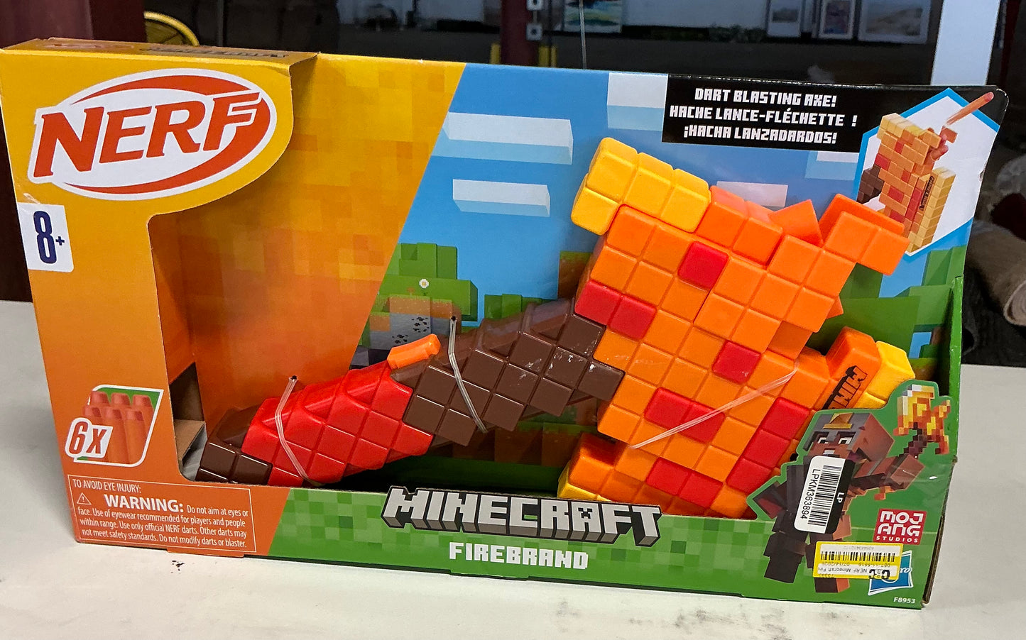 Nerf Minecraft firebrand axe
