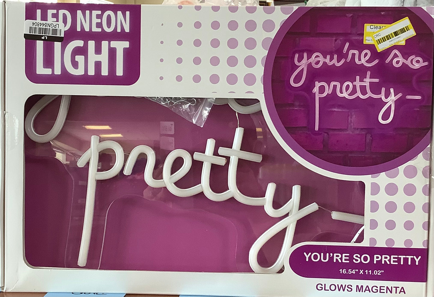 CLEARANCE - Whatever! Company Neon Sign Novelty Wall Light