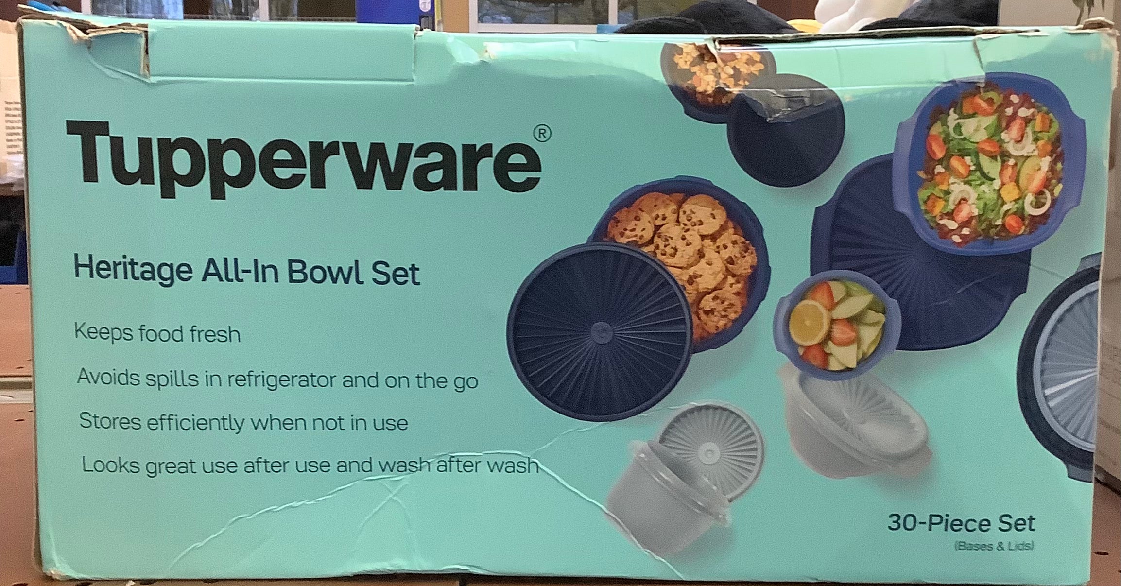 Cheap Tupperware DAMAGED BOX!!! Tupperware 30pc (set of 15) Heritage Food Storage Conta ...