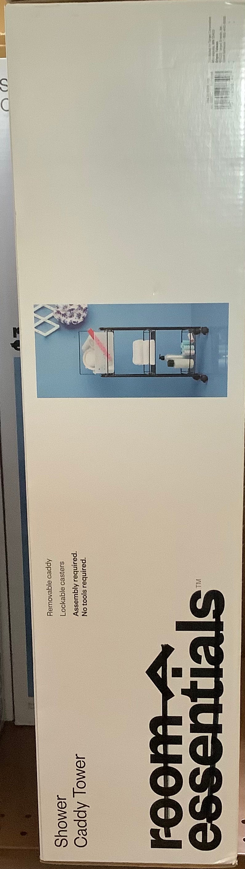 Bathroom Storage Cart Black