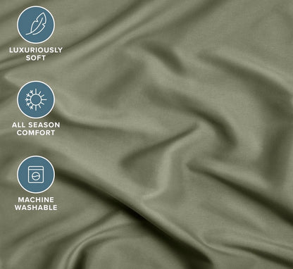 Bare Home ultra soft fitted sheet Twin XL-Sage