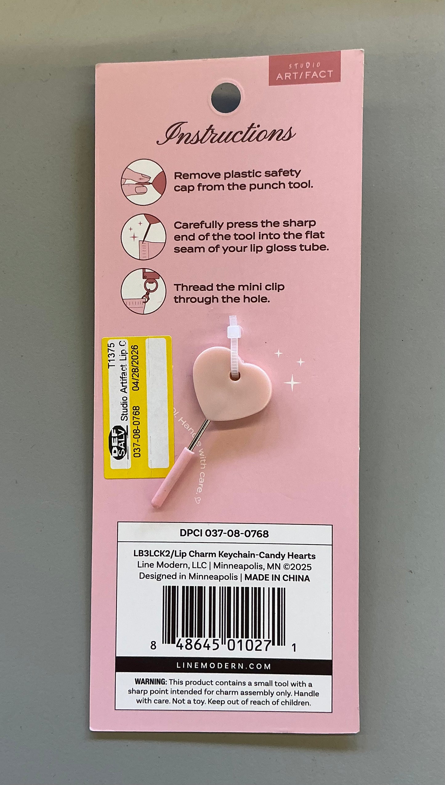 Lip charm keychain accessories