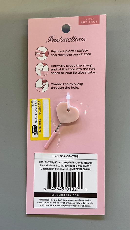 Lip charm keychain accessories